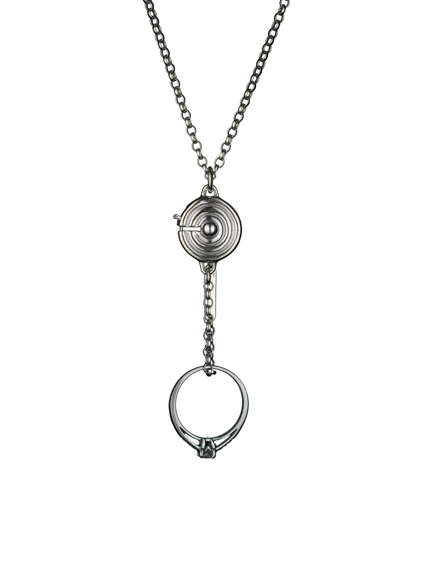 Collier Panacée en argent avec bague